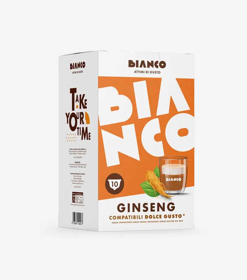 10 Capsule Dolce Gusto Bianco Caffè Ginseng