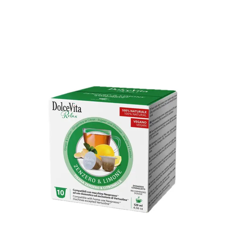 10 Capsule Nespresso Dolce Vita Zenzero e limone
