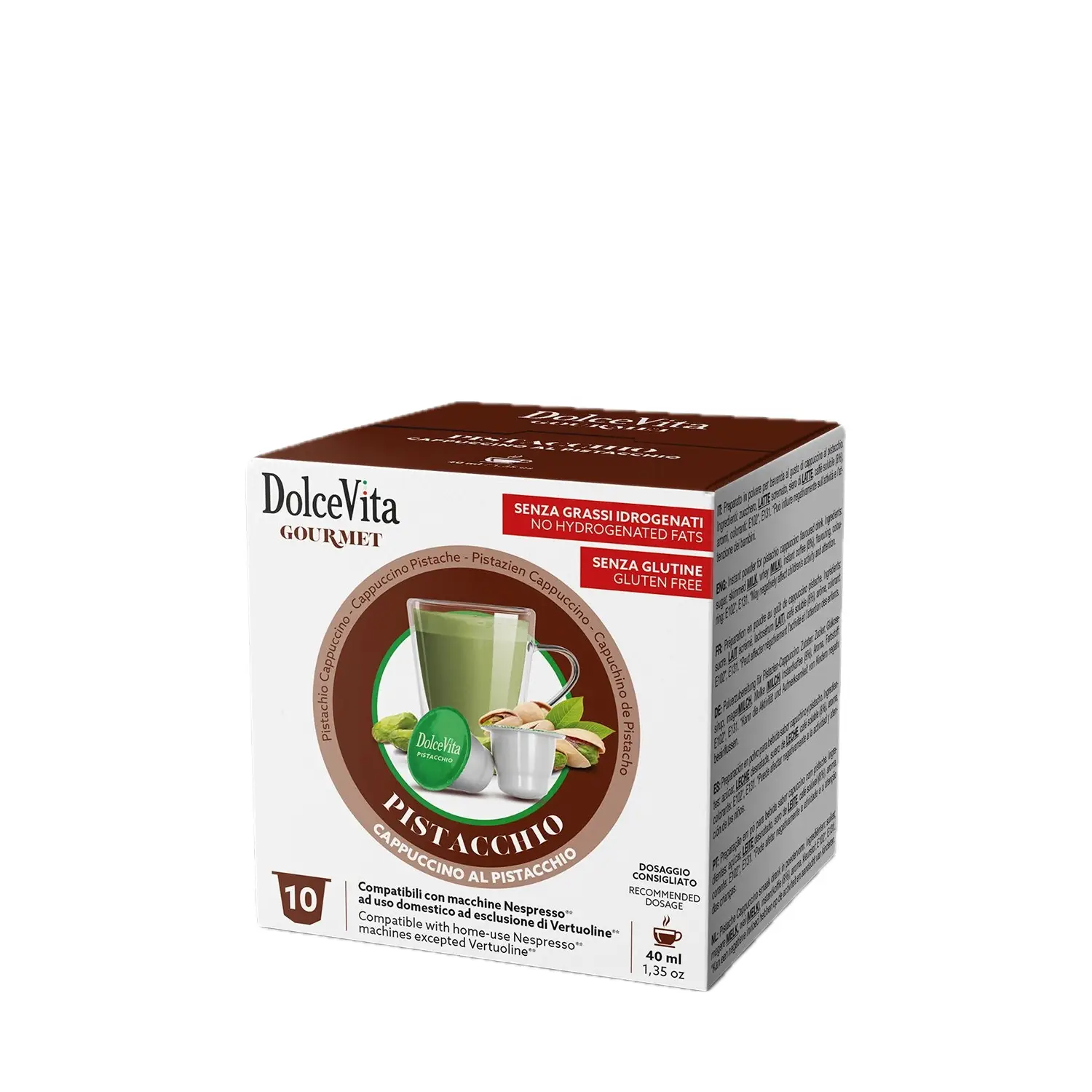 10 Capsule Nespresso Dolce Vita Pistacchio